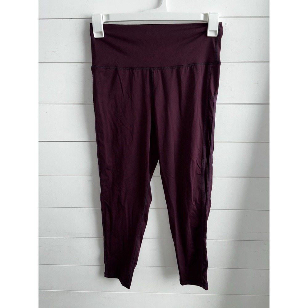Aerie Chill Play Move Leggings Burgundy  Women's Size‎ Large 0182